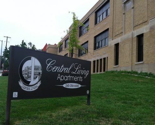 Central Living sign